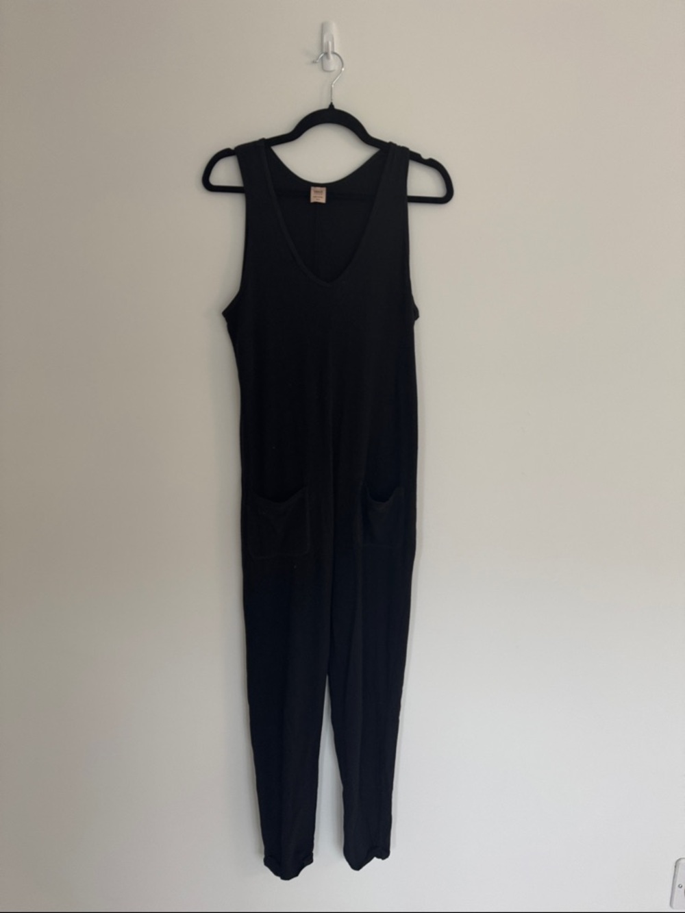 Smash + Tess Black Sleeveless Scoop-Neck Jumpsuit